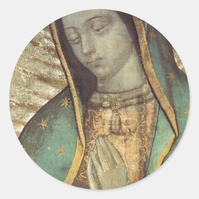 UNSER LADY GUADALUPE RUNDER AUFKLEBER (Vorderseite)