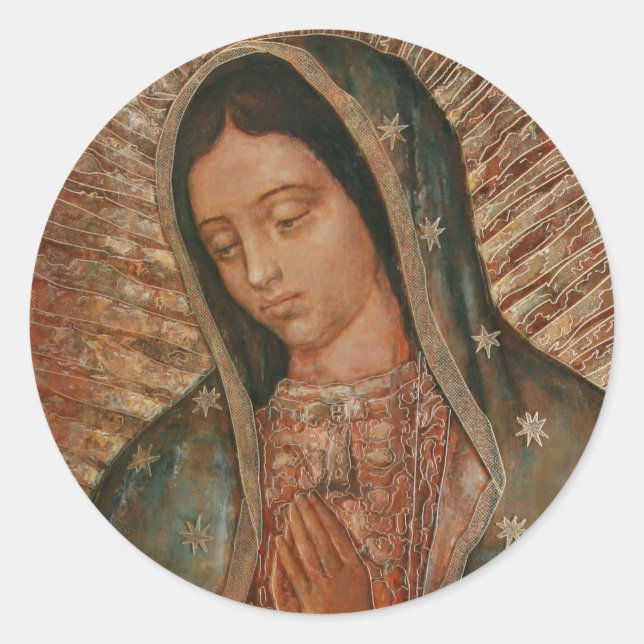UNSER LADY GUADALUPE RUNDER AUFKLEBER (Vorderseite)