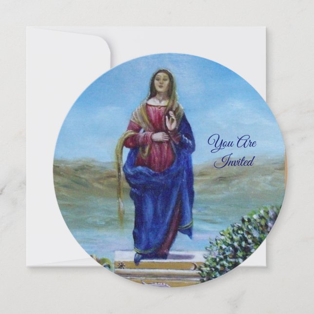 UNSER LADY OF LIGHT Madonna of Immaculate Concepti Einladung (Vorderseite)