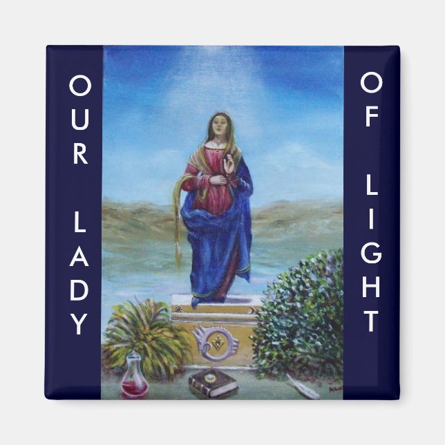 UNSER LADY OF LIGHT Madonna of Immaculate Concepti Magnet (Vorne)