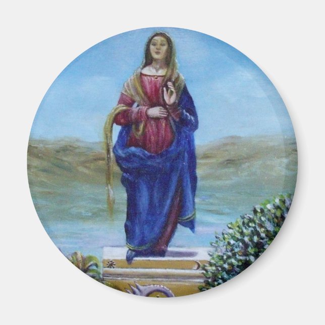 UNSER LADY OF LIGHT Madonna of Immaculate Concepti Magnet (Vorne)