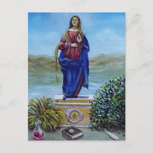UNSER LADY OF LIGHT Madonna of Immaculate Concepti Postkarte (Vorderseite)