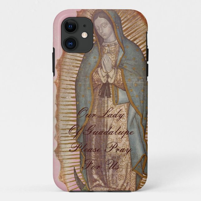 UNSER LADY VON GUADALUPE BITTE BITTE FÜR UNS Case-Mate iPhone HÜLLE (Rückseite)