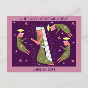 UNSER LADY VON MEDJUGORJE 24. JUNI 2011 POSTKARTE
