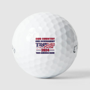 Unser Land - unsere Regierung Trump Golfball