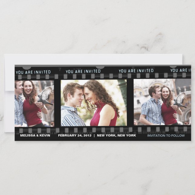 Unser Liebe-Film - Einladung (Vorderseite)