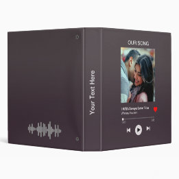Unser Lieblingslied - Kundenspezifisches Foto 2,5 Cm Ordner