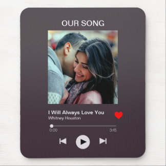 Unser Lieblingslied - Kundenspezifisches Foto Mousepad
