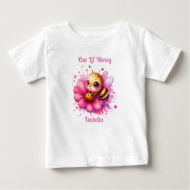 Unser Lil' Honey | Honigbiene Personalisiert Baby T-shirt