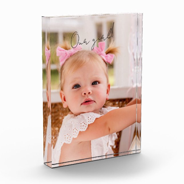 Unser Mädchen-Kind Fotoblock (Links)