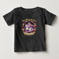Unser Märchenliebes-Baby-Einhorn-Grafik-T-Shirt
