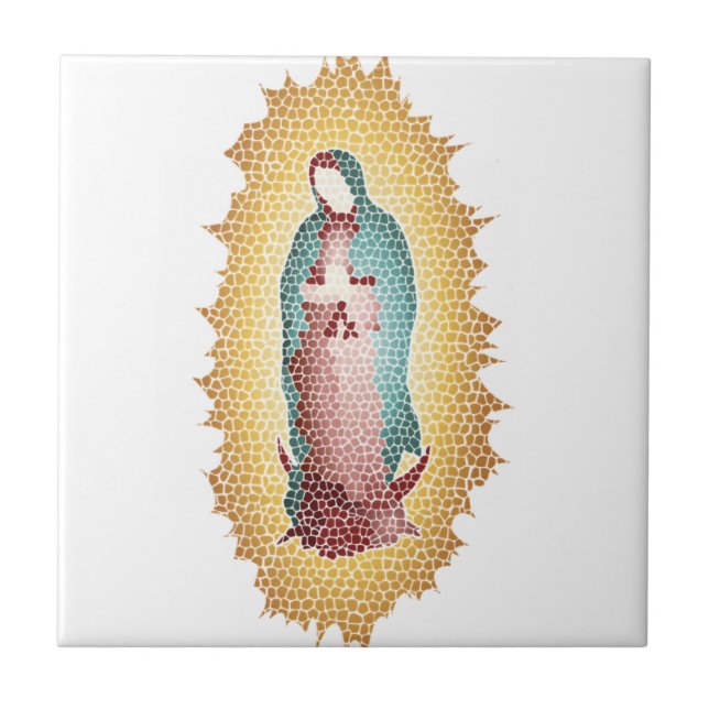 Unser Mosaik-Entwurf Damen-Of Guadalupe Fliese (Vorderseite)