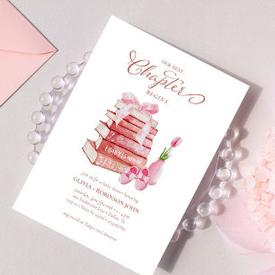 Unser nächstes Kapitel Geschichte Buch Pink Girl B Einladung