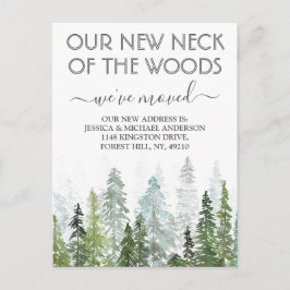 Unser neuer Hahn des Waldes | Neue Zuhause Moving Ankündigungspostkarte