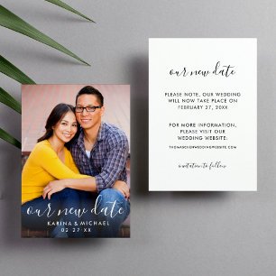 Unser neues Date Handgeschriebenes Skript Hochzeit Save The Date