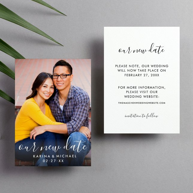 Unser neues Date Handgeschriebenes Skript Hochzeit Save The Date (Von Creator hochgeladen)