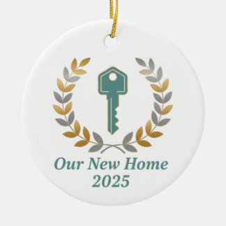 Unser neues Zuhause 2025-Kamindekor - Persönlich Keramik Ornament