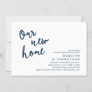 Unser neues Zuhause-Party, Rustic Housewarming Einladung