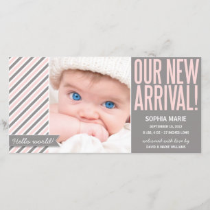 UNSER NEUZUGANG GEBURTS-DER MITTEILUNG IN DES ANKÜNDIGUNG