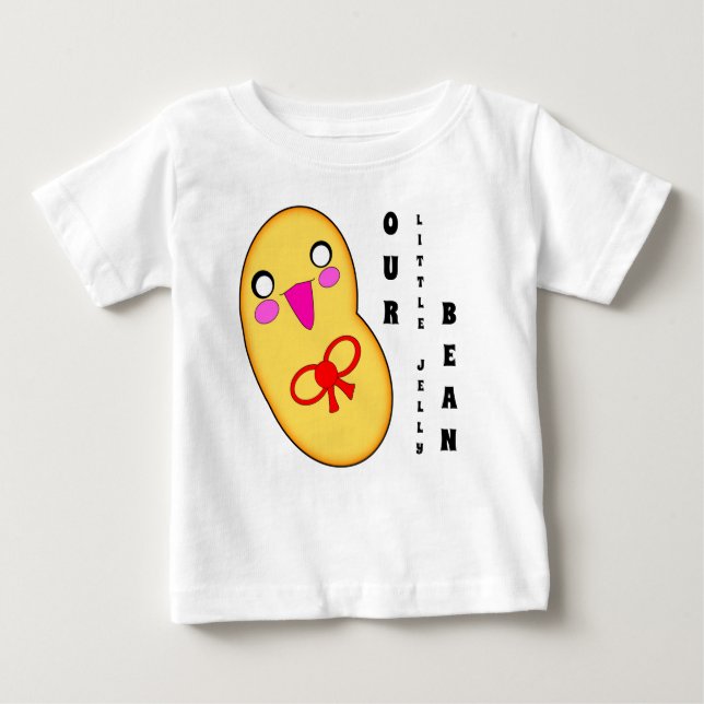 Unser Niedliches Glücksmotto "Little Jelly Bean" Baby T-shirt (Vorderseite)