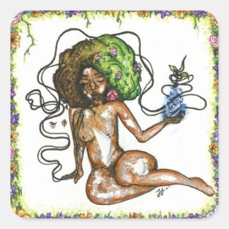 unser Opfer Quadratischer Aufkleber