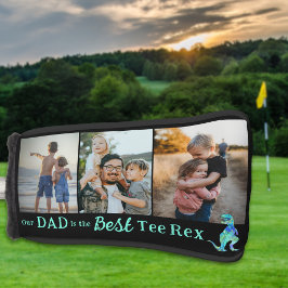 Unser Papa ist das beste Tee Rex 3-Foto-Collage Golf Headcover
