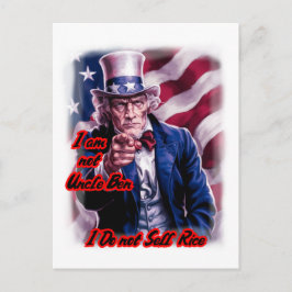 Unser patriotischer Onkel Sam auf einer   Feiertagspostkarte