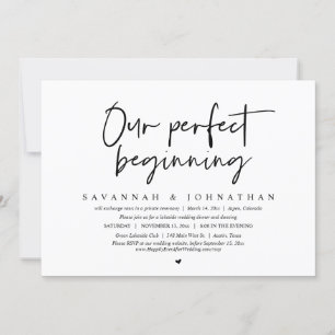 Unser perfektes Beginnungs-, Hochzeitserlebnis-Par Einladung