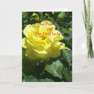 Unser Pfarrer und die First Lady Dankeskarte