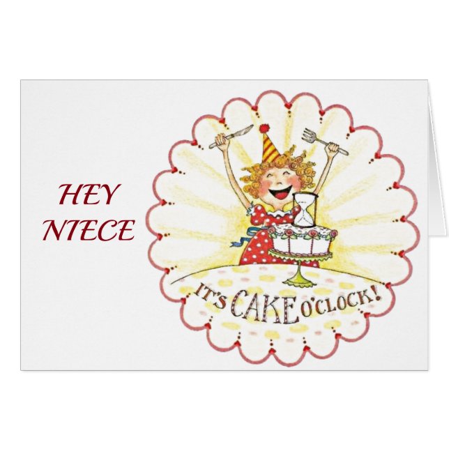 UNSER PHANTASTISCHER ***NIECE*** IST **21** BIRTHT (Vorderseite (Horizontal))