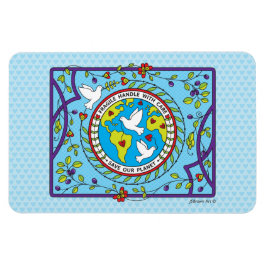 Unser Planet_Flexible Magnet 6" x 4" gerettet