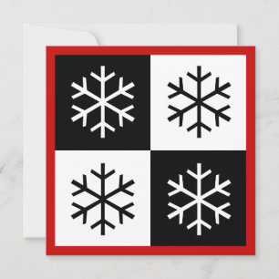 Unser Pop Art Snowflakes Feiertagskarte