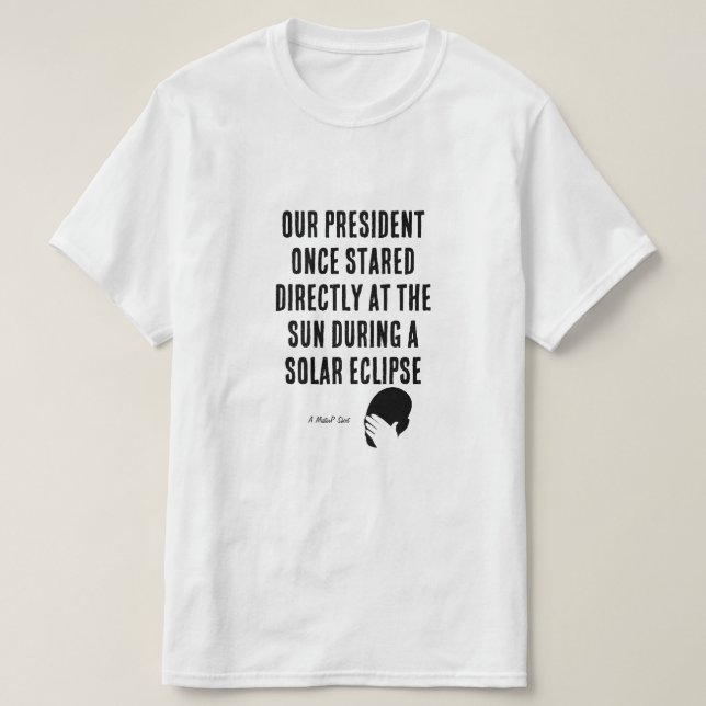 Unser Präsident (Gesichtspalm) - Ein MisterP-Shirt T-Shirt (Design vorne)