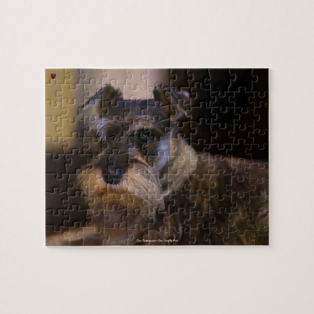 Unser Schnauzer, unser Haustier Puzzle (Horizontal)