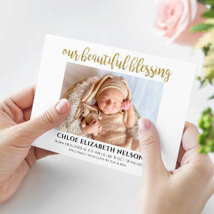 Unser schönes Segen Baby Birth Elegant Gold