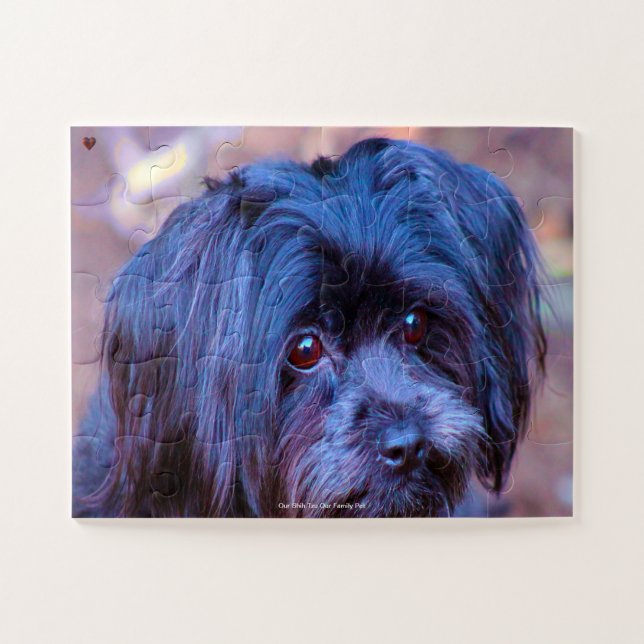 Unser Shih Tzu unser Haustier Puzzle (Horizontal)