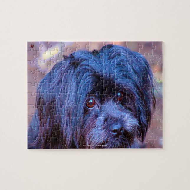 Unser Shih Tzu unser Haustier Puzzle (Horizontal)