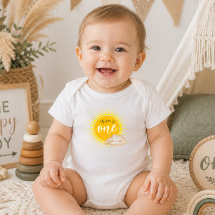 Unser Sohn ist Eins! Erstes Geburtstagskind Baby Strampler