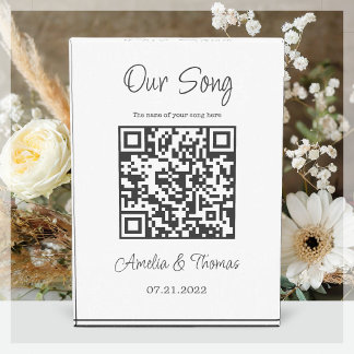 Unser Song Custom QR Code | Beibehalten Fotoblock