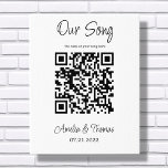 Unser Song QR Code | Personalisierter Keepsake Künstlicher Leinwanddruck<br><div class="desc">Moderner QR-Code-Sake,  den Sie personalisieren können,  indem Sie Ihren eigenen QR-Link zu Ihrem speziellen Lied hinzufügen.</div>