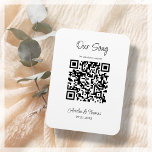 Unser Song QR Code | Personalisierter Keepsake Magnet<br><div class="desc">Moderner QR-Code-Sake,  den Sie personalisieren können,  indem Sie Ihren eigenen QR-Link zu Ihrem speziellen Lied hinzufügen.</div>