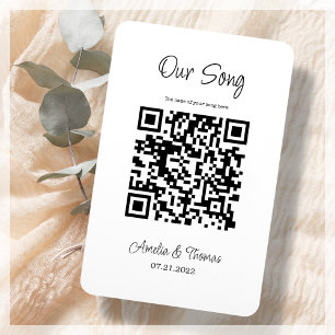 Unser Song QR Code   Personalisierter Keepsake Magnet