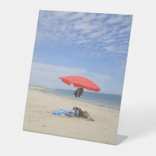 UNSER Sonnenschirm - Sockelschild