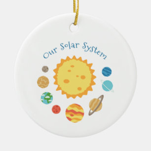 Unser Sonnensystem Keramik Ornament