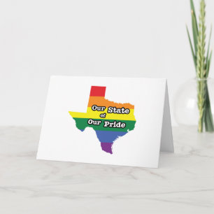 Unser Staat unseres Stolzes Texas Karte