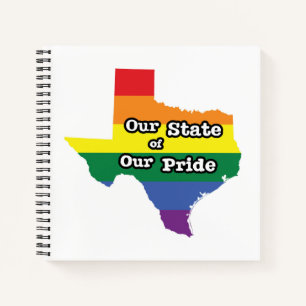 Unser Staat unseres Stolzes Texas Notizbuch