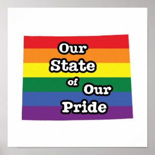 Unser Staat unseres Stolzes Wyoming Poster