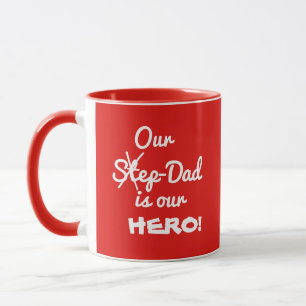 Unser Step-Vater Stepfather ist unser HERO Cooler  Tasse