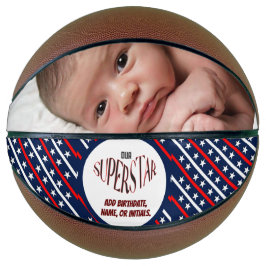 Unser Superstar Rot, Weiß und Blau Basketball