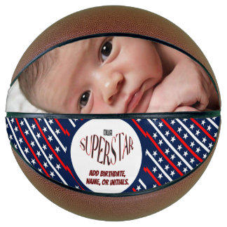 Unser Superstar Rot, Weiß und Blau Basketball